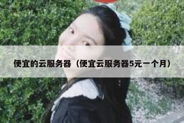 便宜的云服务器（便宜云服务器5元一个月）