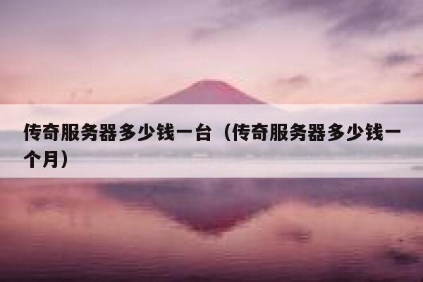 传奇服务器多少钱一台（传奇服务器多少钱一个月）