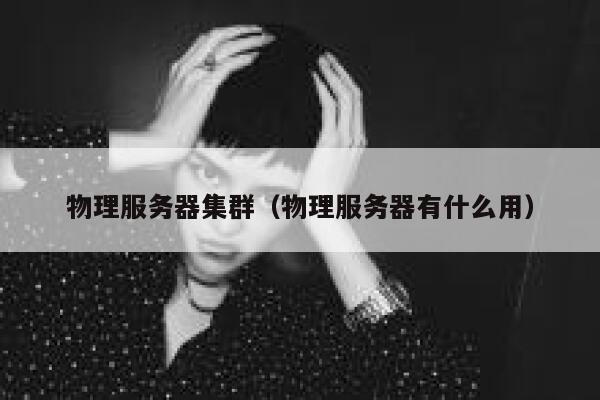 物理服务器集群（物理服务器有什么用）