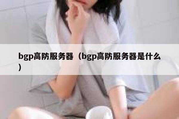 bgp高防服务器（bgp高防服务器是什么）