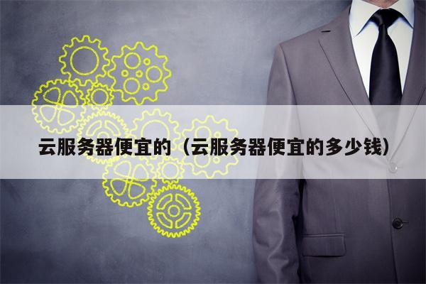 云服务器便宜的（云服务器便宜的多少钱）
