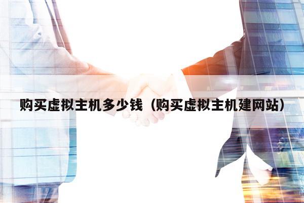 购买虚拟主机多少钱（购买虚拟主机建网站）