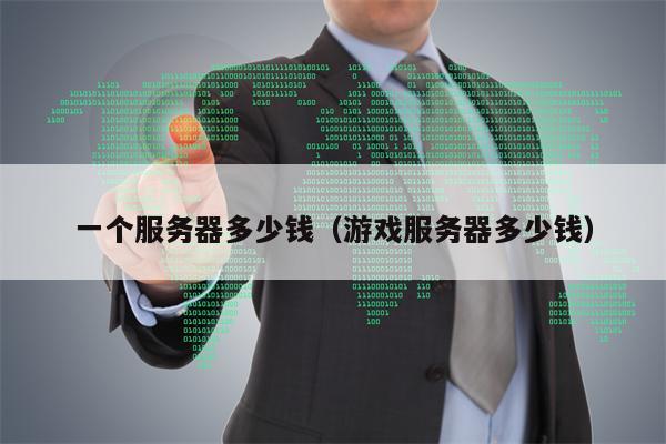 一个服务器多少钱（游戏服务器多少钱）