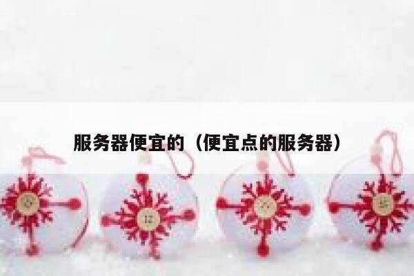 服务器便宜的（便宜点的服务器）