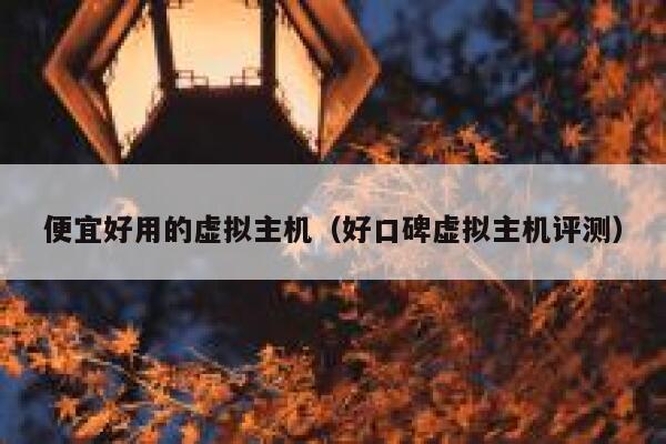 便宜好用的虚拟主机（好口碑虚拟主机评测）
