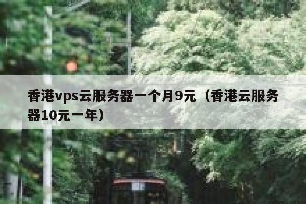 香港vps云服务器一个月9元（香港云服务器10元一年）