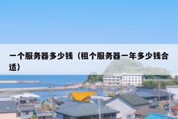 一个服务器多少钱（租个服务器一年多少钱合适）