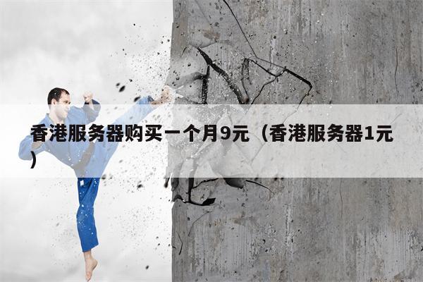 香港服务器购买一个月9元（香港服务器1元）