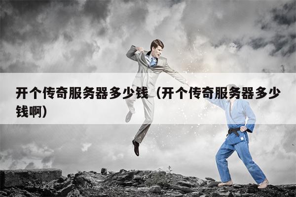 开个传奇服务器多少钱（开个传奇服务器多少钱啊）